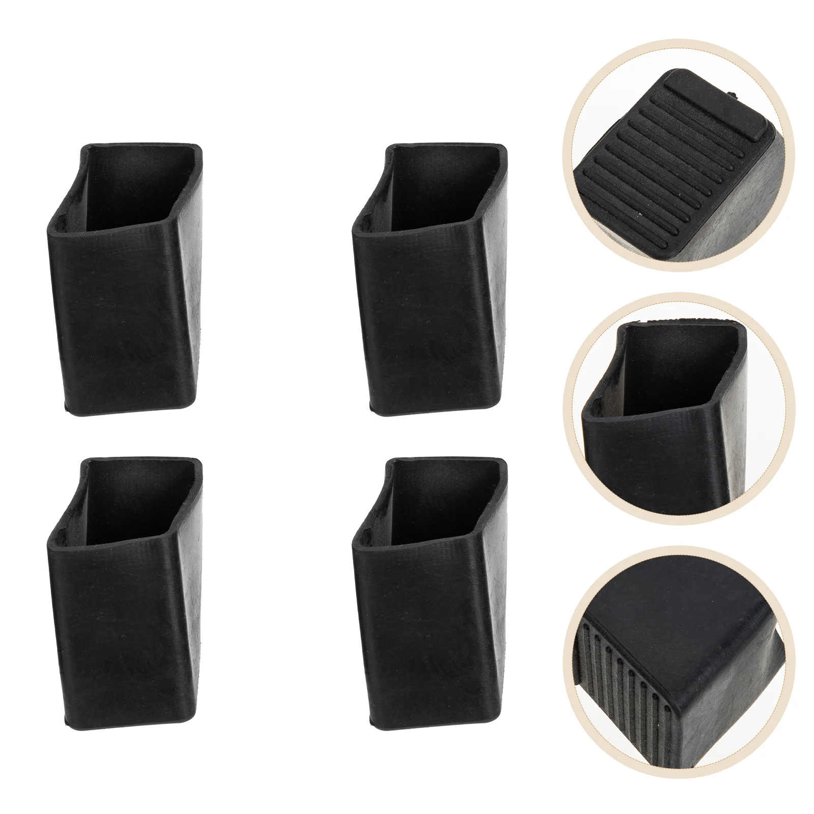 

4 Pcs Ladder Foot Cover Pad Metal Chair Protective Mat Non-skid Butt Furniture Legs Engineering Hat men luxury 5-day shipping