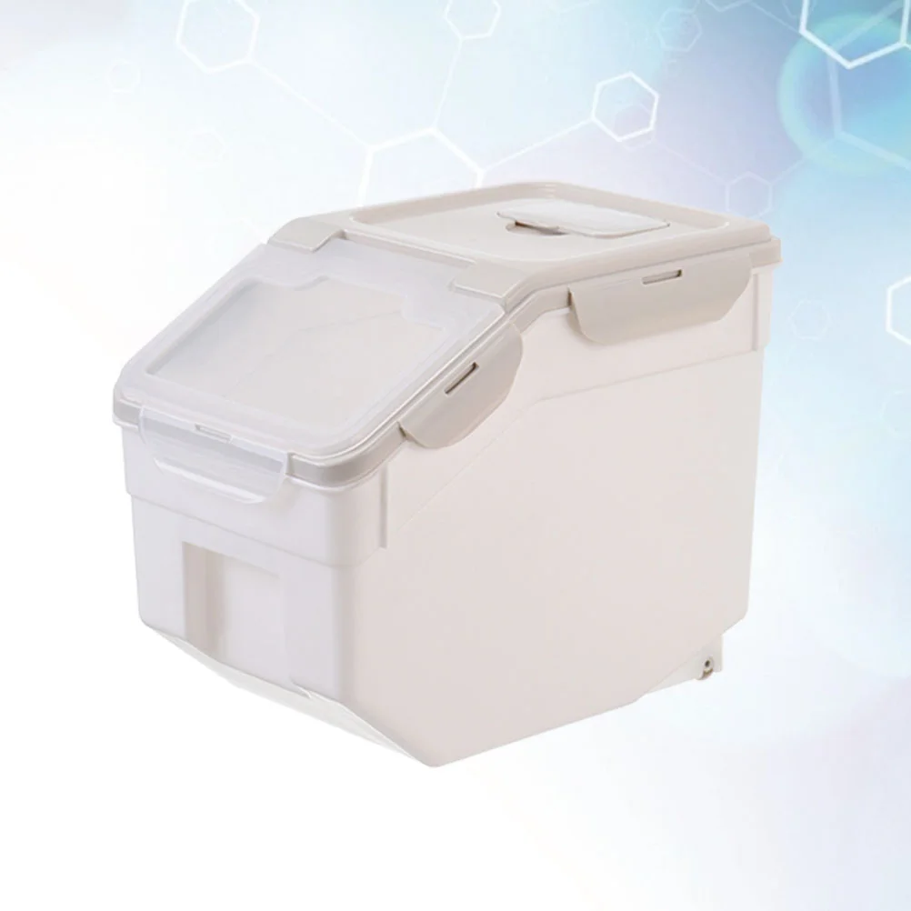 

Snack Box Container Rice Container Bin Cat Food Bucket Boxed Rice Storage Bin Flour Bin