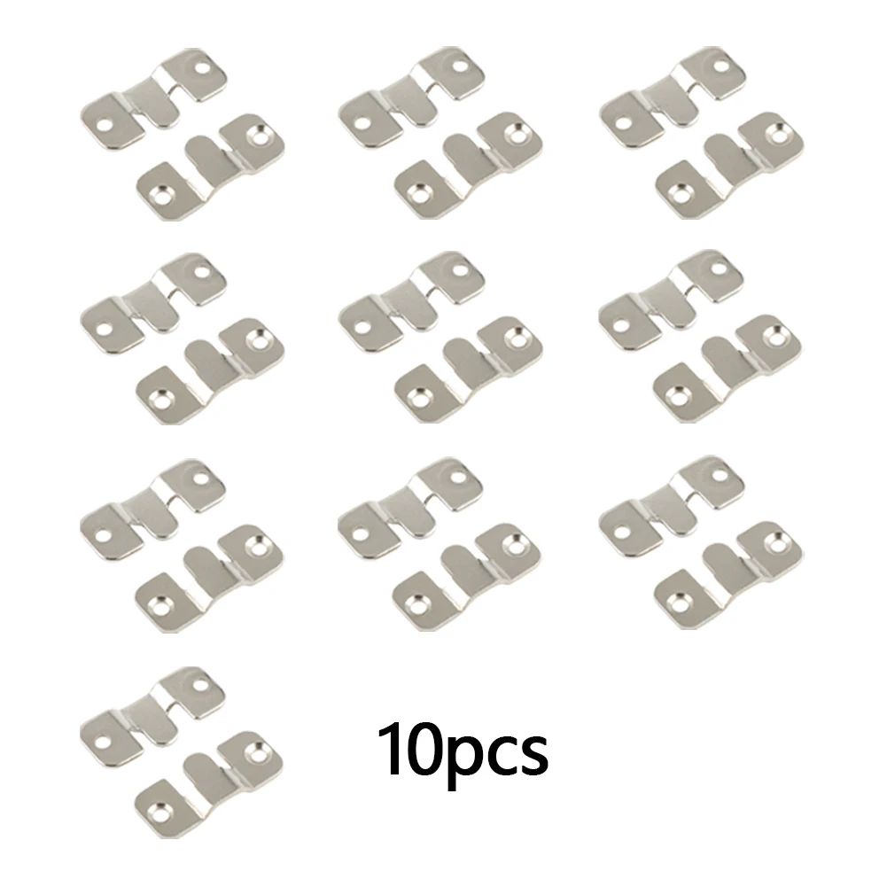10pcs Sectional Sofa Photo Frame Stainless Steel Home Fixed Interlocking Clips Hardware Linker Furniture Connector Universal
