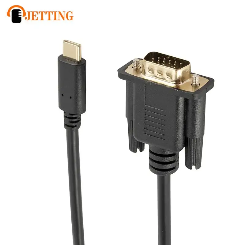 

1.8M USB C To VGA Cable 1080P Type C To VGA Converter Adapter Cable for Laptop