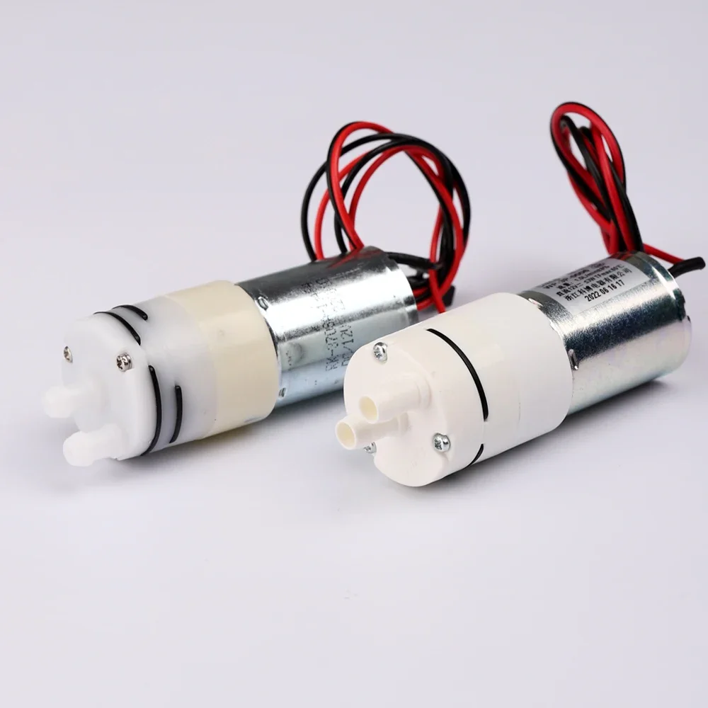 Фото Миниатюрный водяной насос 370, DC 7.4V 12V 14.4V, 1 л/мин, высокопроизводительный диафрагменный насос с угольными щетками, 3 Вт, самовсасывающий №3