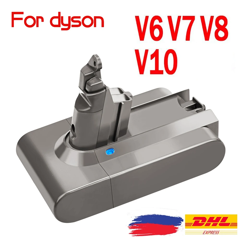 

Vacuum Cleaner Battery for Dyson V6 V7 V8 V10 11 Series SV07 SV09 SV10 SV12 DC62 Absolute Fluffy Animal Pro Rechargeable Bateria