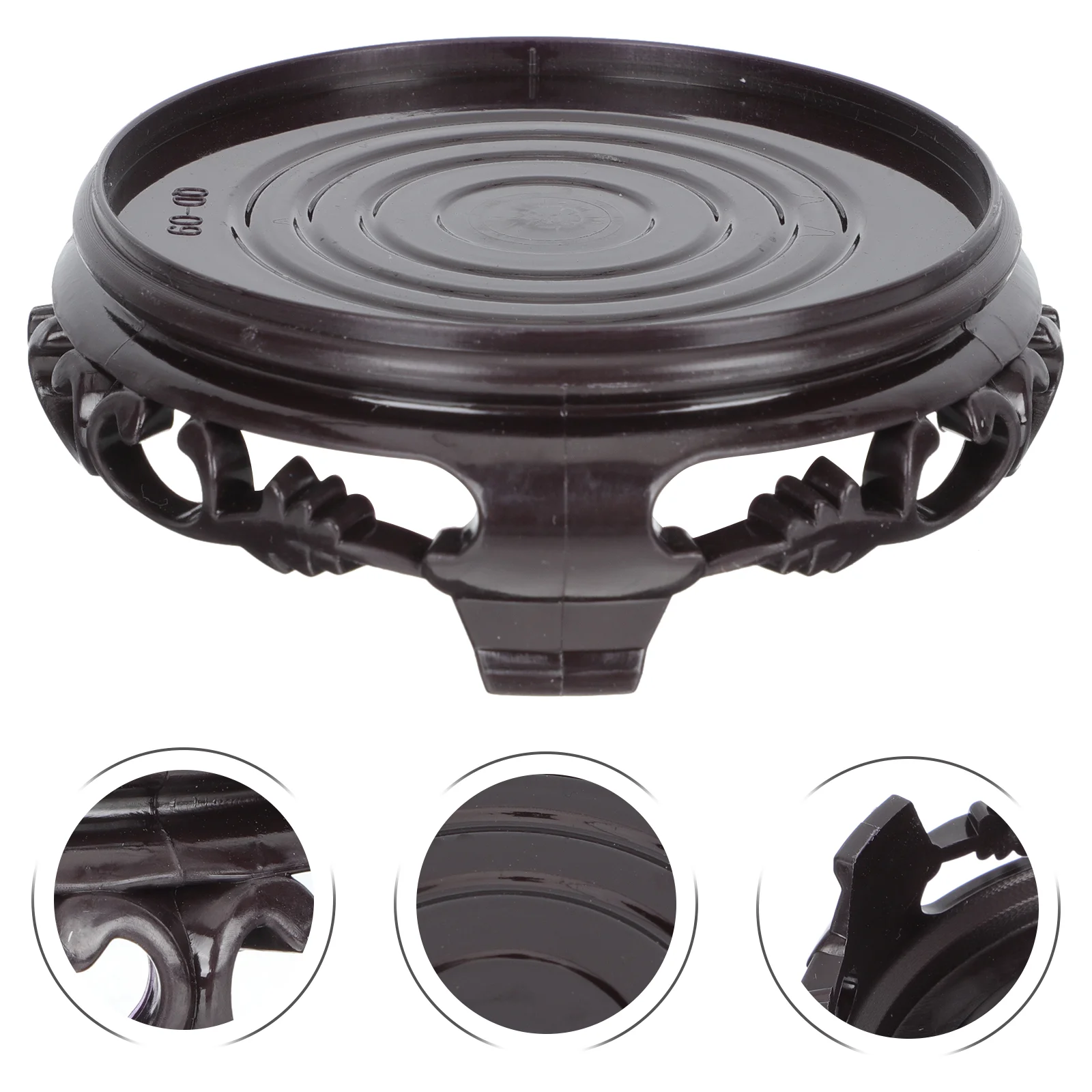 

Base Standpot Flower Planterdisplay Tray Round Saucer Teapot Flowerpot Vase Bonsai Driptank Trays Storage Adornament Dolly