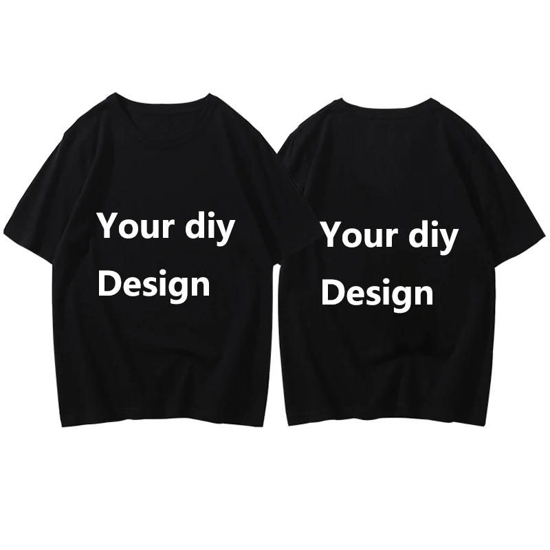 

Custom modal T-Shirt link round neck Short Sleeve Black white T shirt
