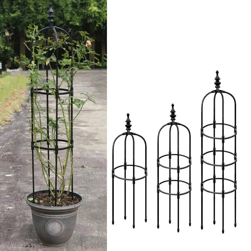 Trellis For Potted Plants Trellis Garden Tomato Support Cages For Flowers Plants Support Frame Climbing DIY Flower Pot Stand