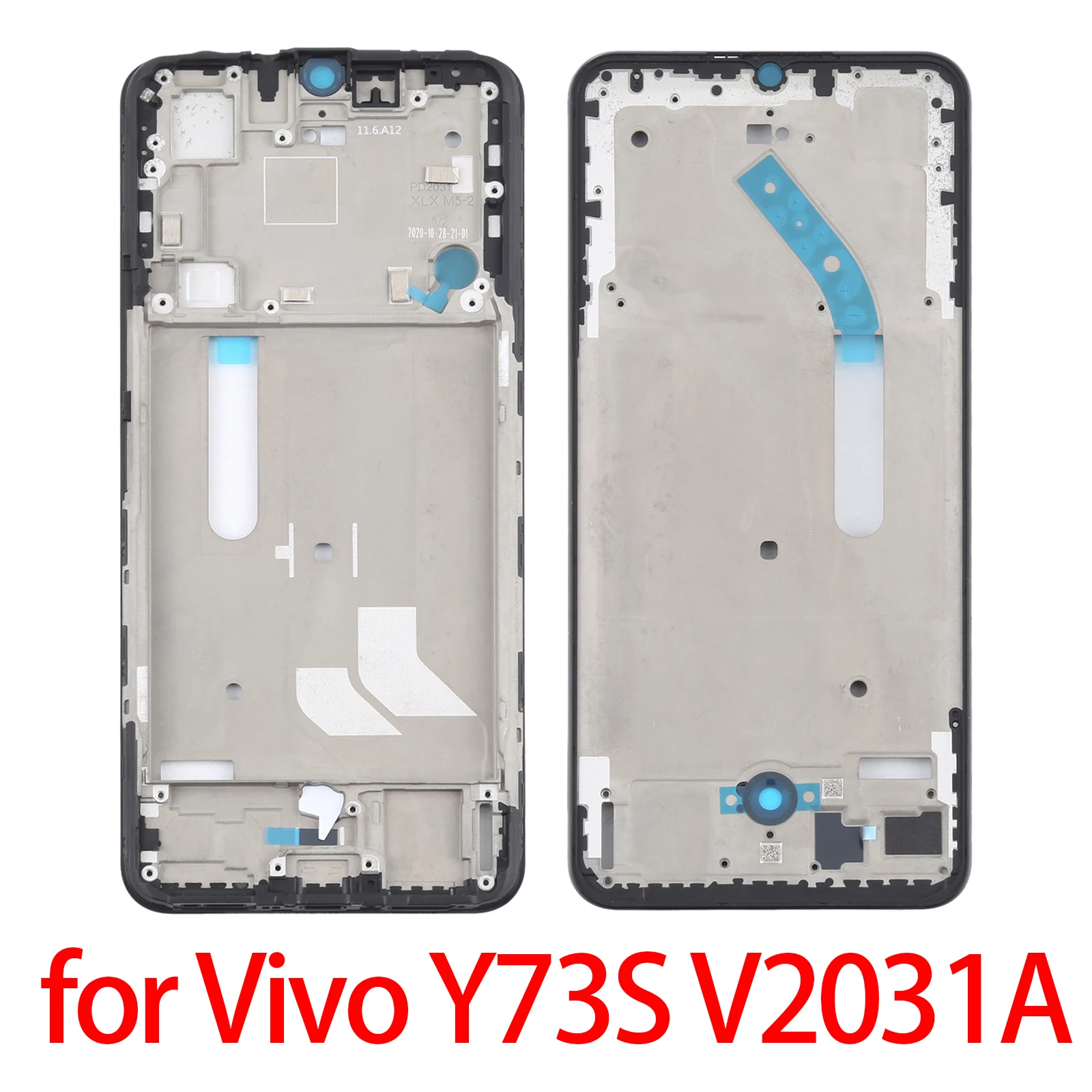 ДЛЯ Vivo Y73S V2031A передний корпус ЖК рамка панель для Vivo Y73S V2031A