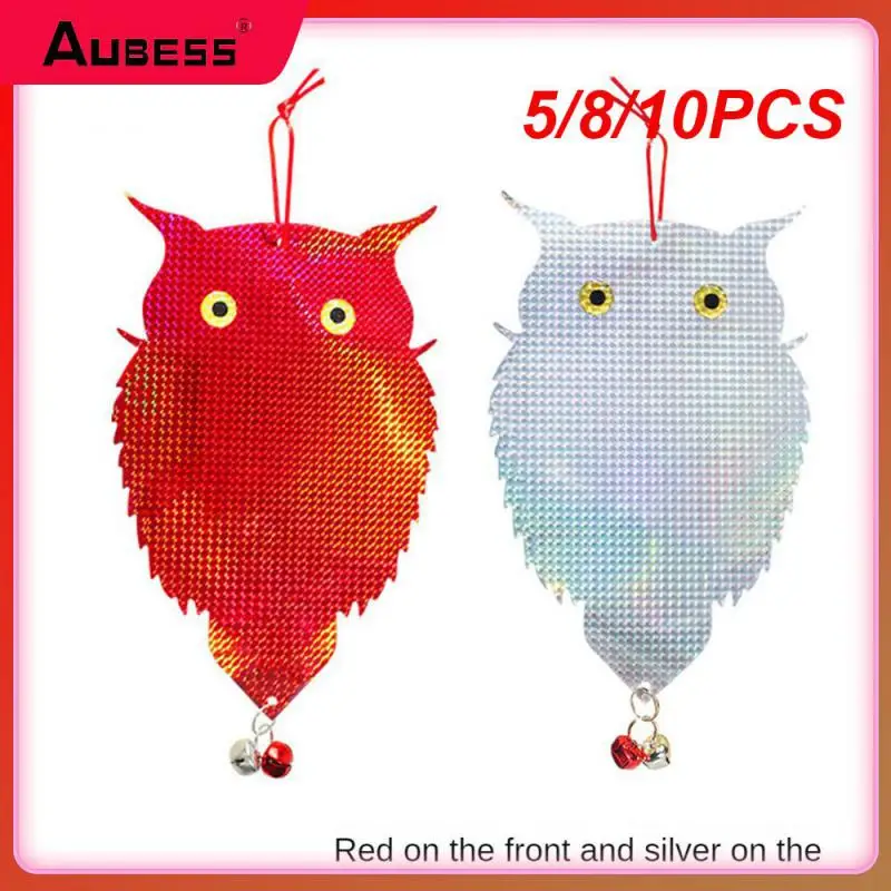 

5/8/10PCS Balcony Bird Repellent Agricultural Orchard Scare Bird Garden Bird Repellent Double-sided Laser Reflective