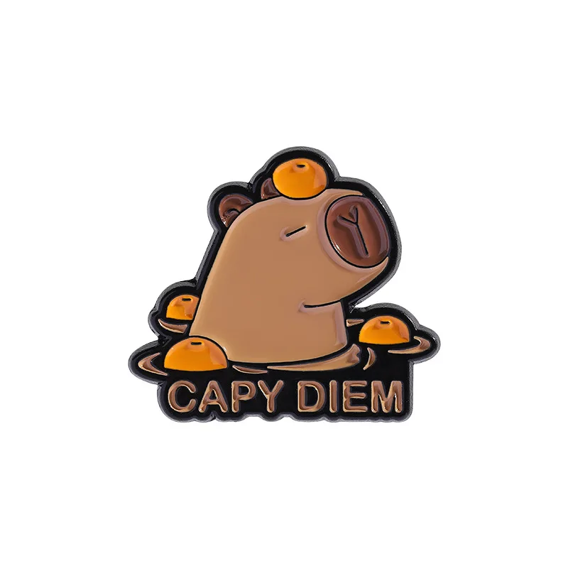 

Броши-капибары с героями мультфильмов