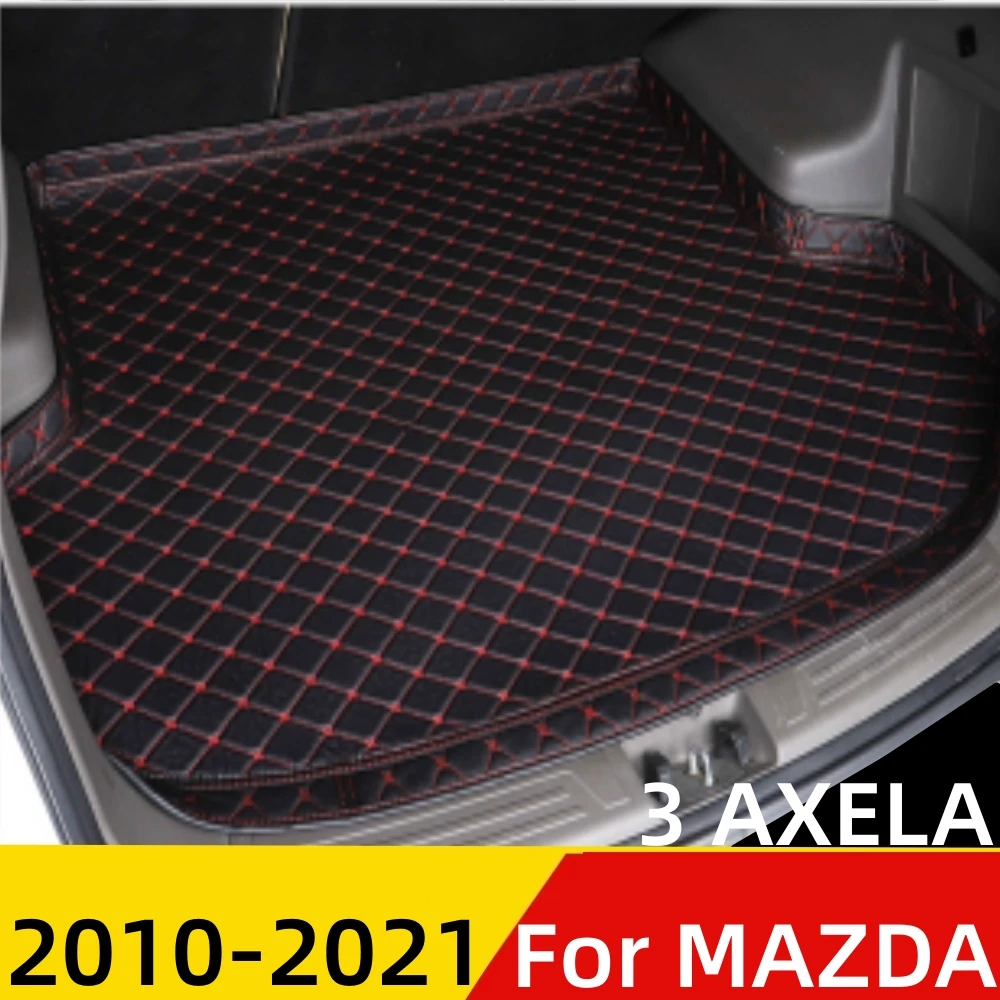 

Car Trunk Mat For Mazda 3 Axela 2010-21 All Weather XPE High Side Rear Cargo Cover Carpet Liner AUTO Tail Parts Boot Luggage Pad