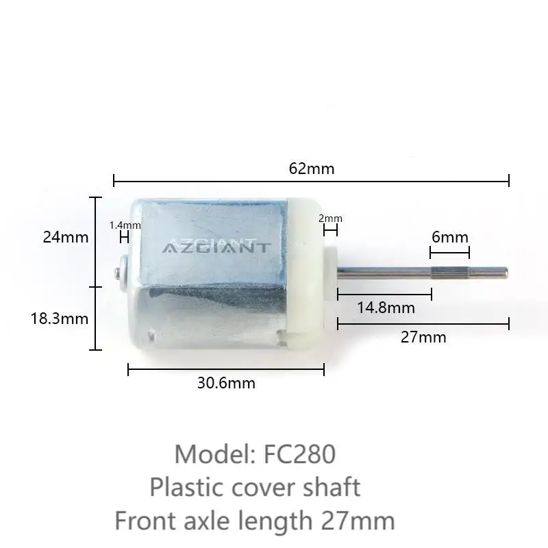 AZGIANT двигатель блокировки для дверного замка автомобиля 12 В постоянного тока двигатель FC130 FC280 высокоскоростной двигатель DIY универсальные аксессуары