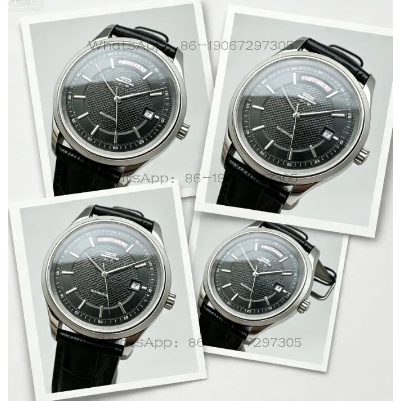 Фото Часы Paris Nail Dial с двойным календарем, полностью автоматические, механические, с черным циферблатом. №2