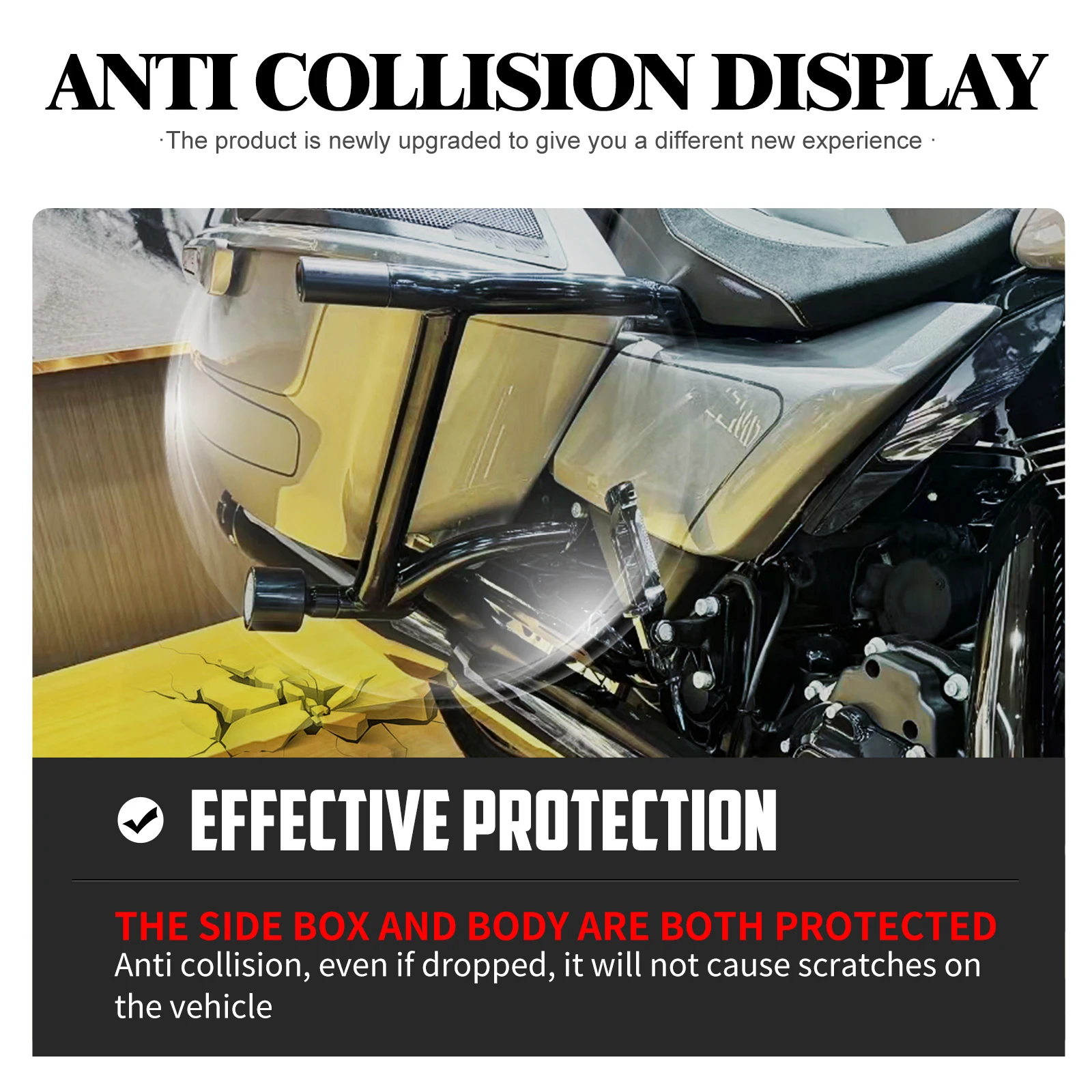 Мотоциклетная седельная сумка защита от ударов задняя кронштейн для Harley Touring Street