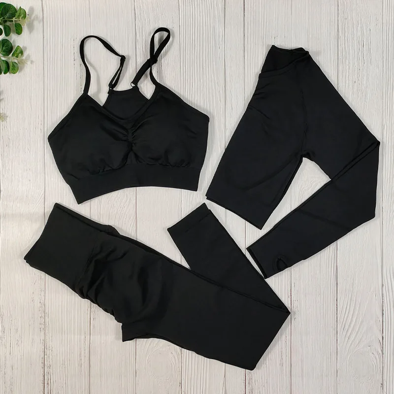 Sports Suit Women Sportswear Fitness Set Yoga Clothing Sports Outfit Tracksuit Wear Gym Set Seamless Workout Clothes For Women