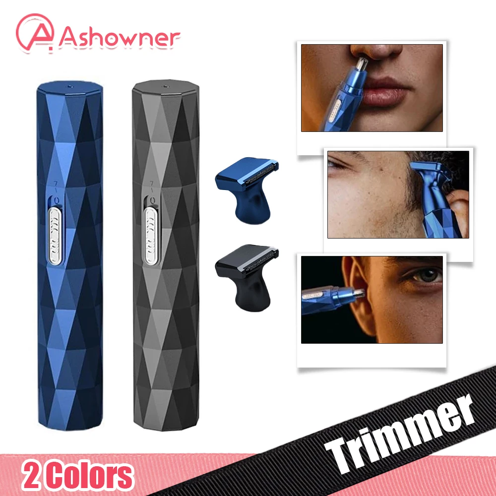 

Электрический триммер для бритья носа ушей обновленный триммер для волос в носу перезаряжаемый безопасный уход за лицом для мужчин бритва ...