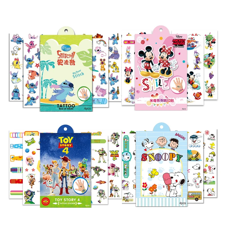 Водонепроницаемые наклейки с временной трансферной печатью из мультфильмов TAKARA