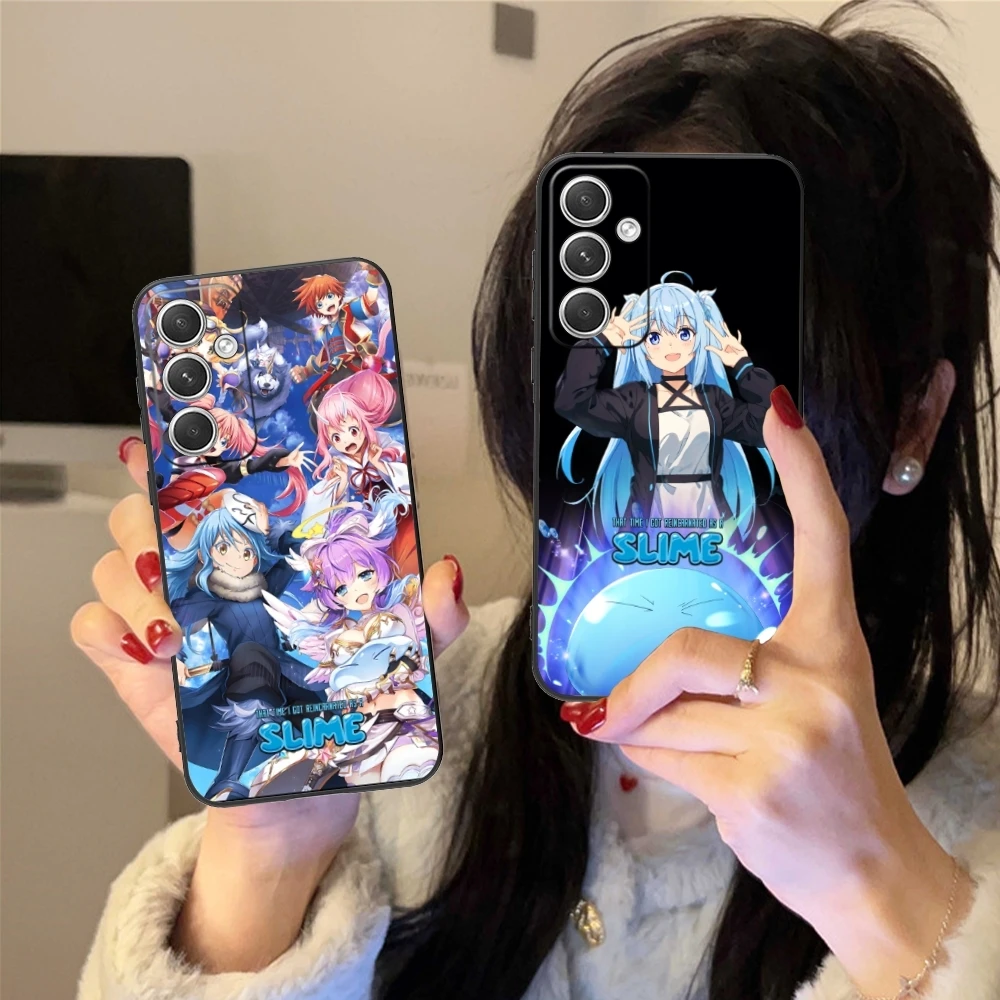 Slime Tensura Rimuru Mobile Phone Case for Samsung Galaxy S24 S23 S22 S21 S20 S10 S9 Plus FE Ultra Lite Black Cover Shell