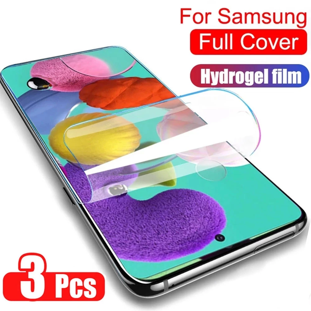 

3PCS Screen Protector for Samsung A23 A33 A53 A73 A22 A52 A52S F23 5G Hydrogel Film for Samsung A13 A41 A70 A40 A50 A71 F13 Film