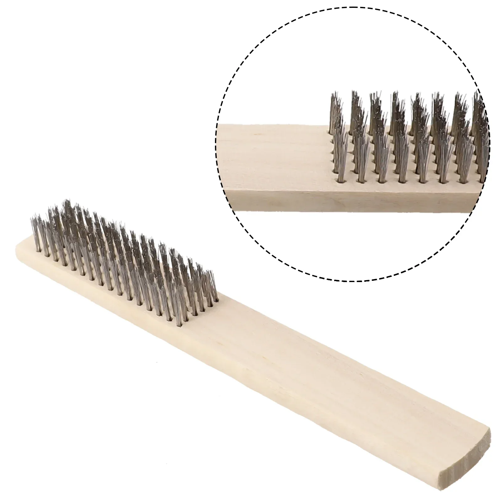 w zestawie. Mocna szczotka druciana z miedzi i stali nierdzewnej do usuwania uporczywych zabrudzeń kurzu - wygodna drewniana rączka zestawie