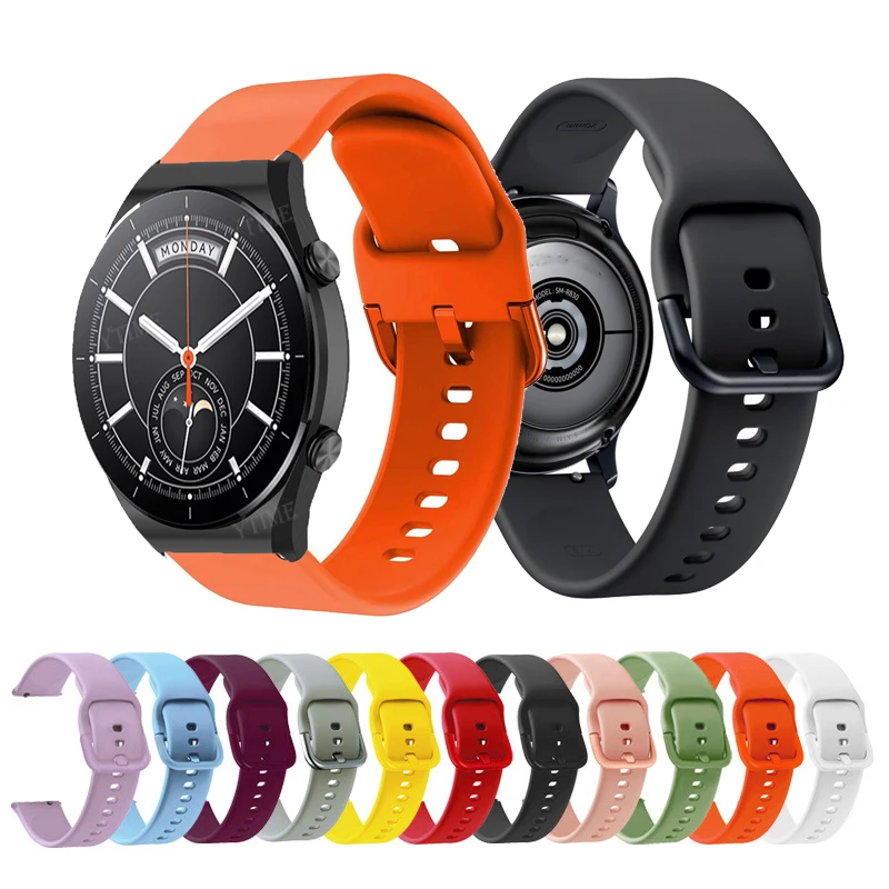 

For Xiaomi Watch S1 Active / MI Watch Color 2 Watch Band 22mm MI Watch Sport Strap Silicone Bracelet Replaceable Accessories