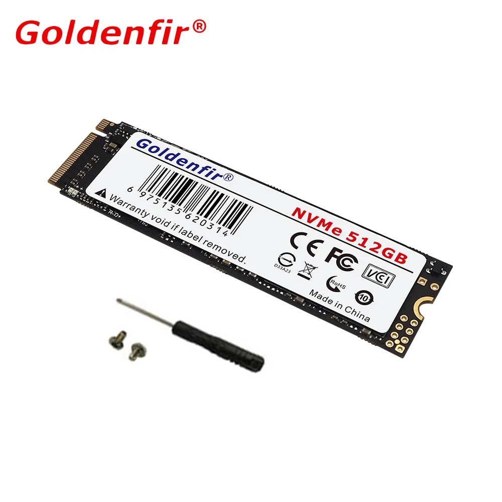 Твердотельный накопитель Goldenfir M.2 NVMe PCIe3.0 × 4 SSD 128 ГБ 256 ГБ 512 ГБ ТБ для ноутбука и настольного компьютера