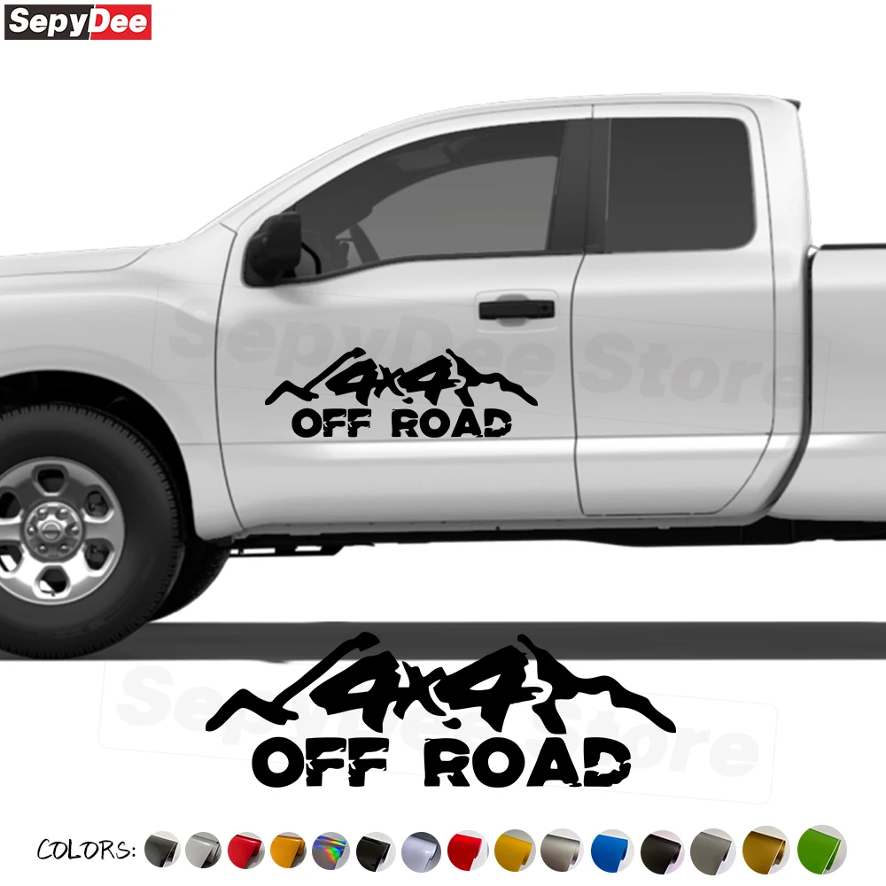 

Виниловые Стикеры для внедорожника 4x4, креативные декоративные аксессуары для заднего вида автомобиля, грузовика, внедорожника