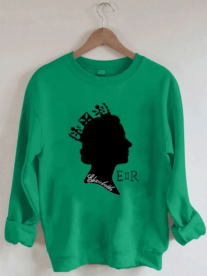 

Queen Elizabeth II - Casual Round Neck Sweatshirt