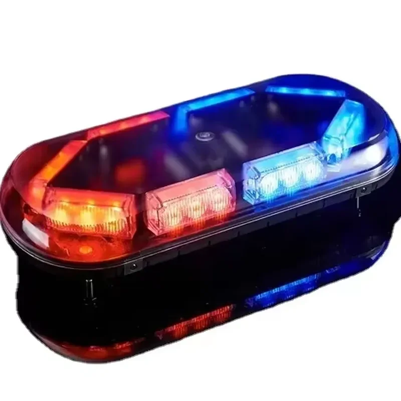 Фото Светодиодный мини-фонарь Senken Ultra Bright 3 Вт с магнитным креплением, 10-30 В, высокая яркость, вращающийся сигнальный стробоскоп-балка №1