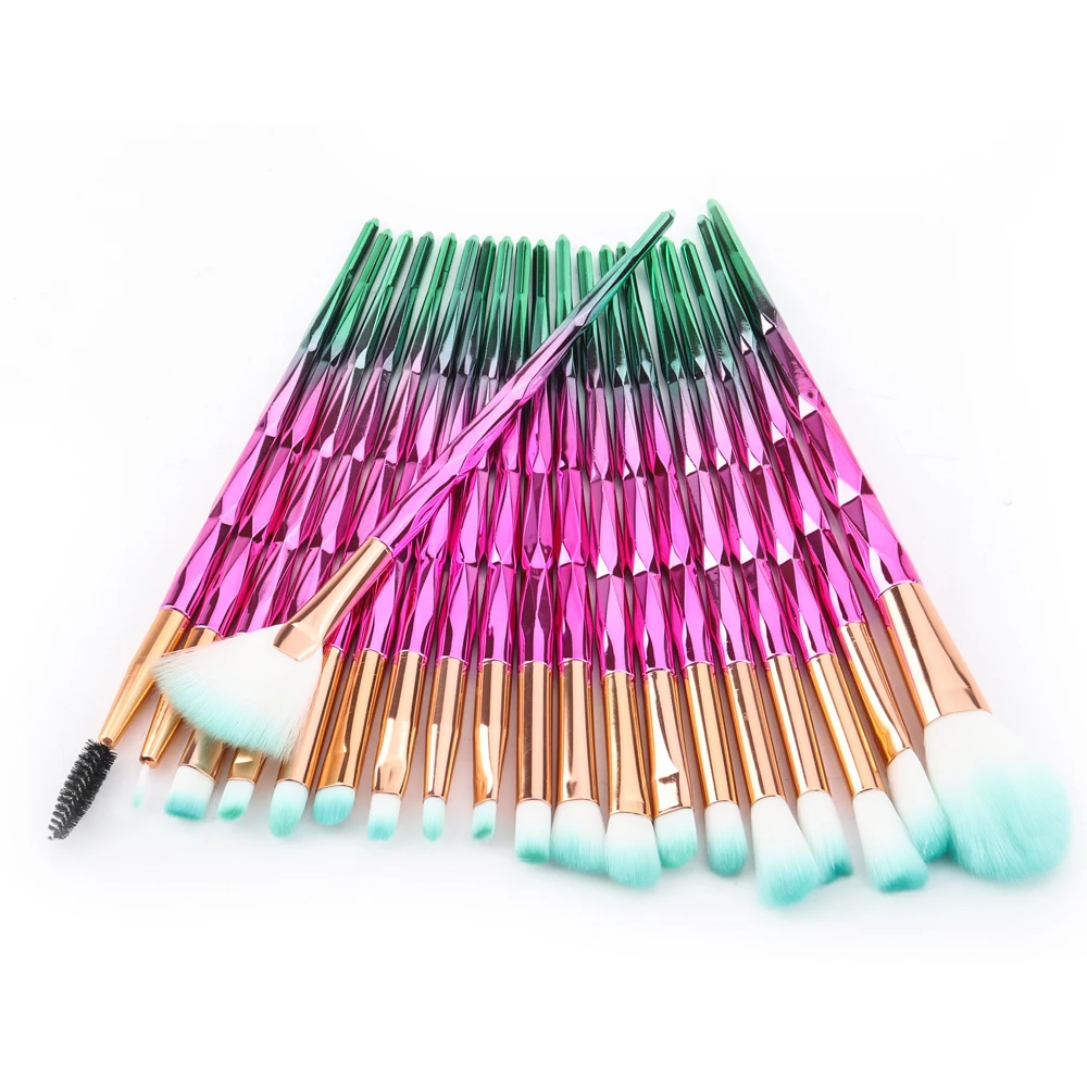 

20 шт., набор прозрачных кистей для макияжа