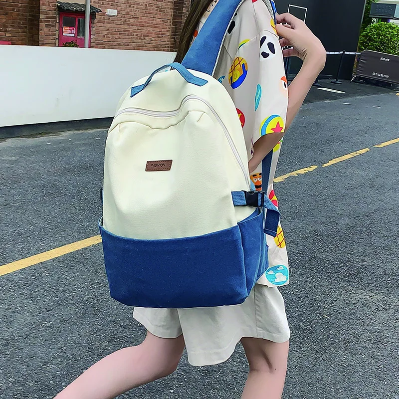 

Простой женский нейлоновый рюкзак для милых девушек, школьный ранец в стиле пэчворк, Женский дорожный вместительный рюкзак для студентов