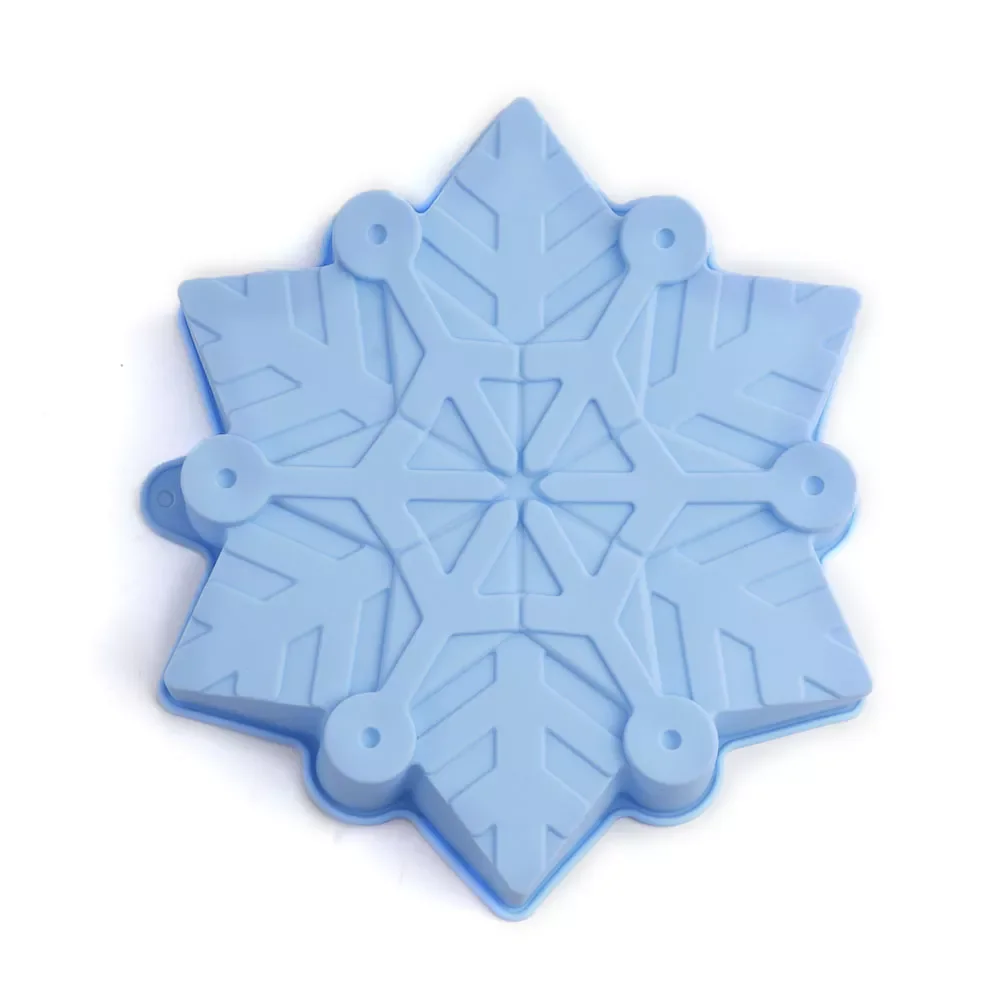 

Big Cake Silicone Mold 8Inch Snowflake Shape Mousse Cake Bakeware DIY Toast Bread Baking Tool Chocolate Mold Jelly Pudding Molds