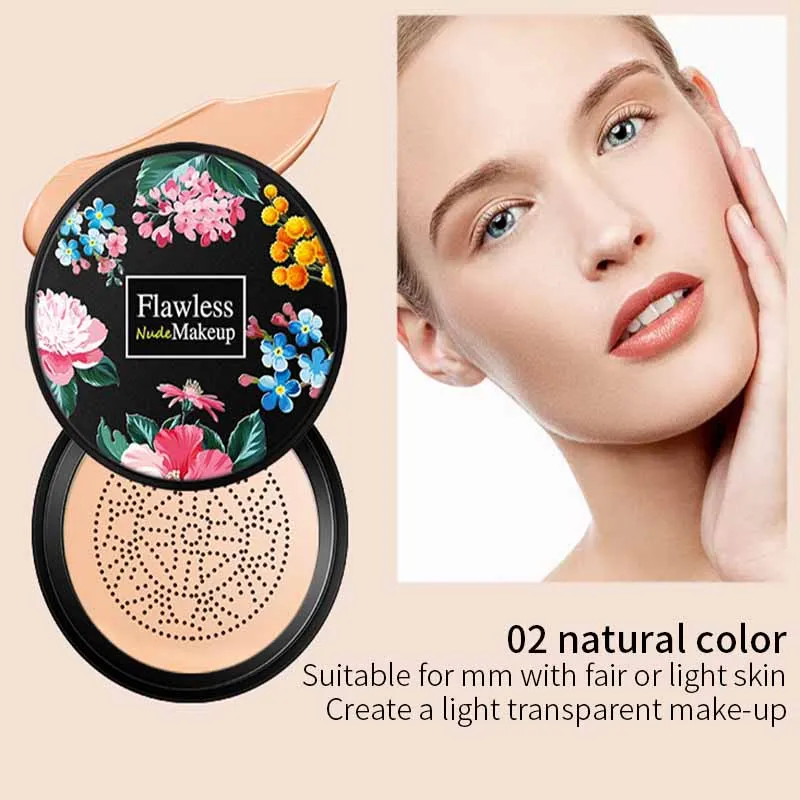 

BB воздушная подушка основа под макияж с грибовидной головкой CC крем для косметики водостойкая осветляющая основа для лица