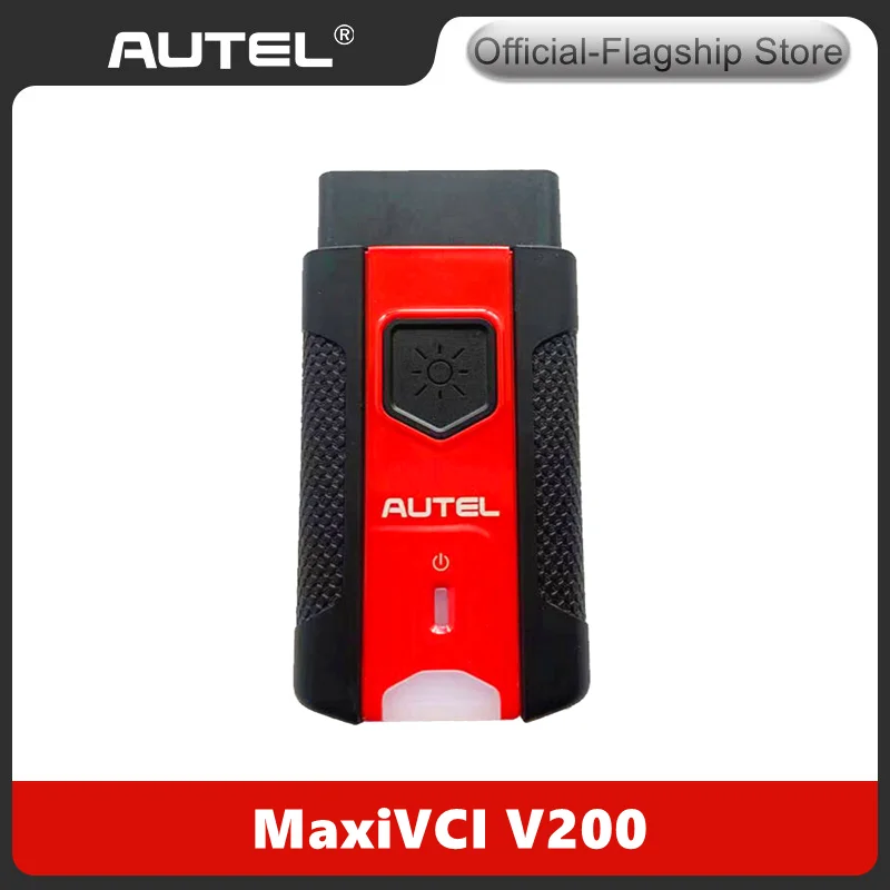 Autel MaxiVCI V200 Bluetooth VCI совместимый с Autel MS906Pro/ MS906Pro-TS/ KM100/ BT609/ BT608/ ITS600 поддержка DoIP и CanFD Autel MaxiVCI V200 Bluetooth VCI совместимый с Autel MS906Pro/ MS906Pro-TS/ KM100/ BT609/ BT608/ ITS600 поддержка DoIP и CanFD