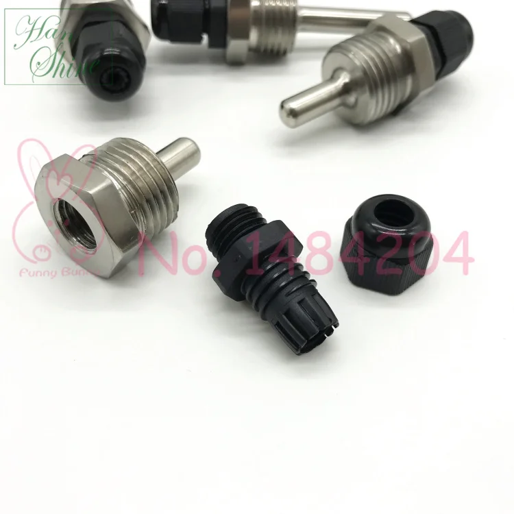 Термохолодильник из нержавеющей стали OD=7MM ID=5.9MM BSP 1/2 Резьбовой зонд 10мм 20мм 50мм 100мм 150мм Кабельная гландия SUS304 Наполнительной рукав на.