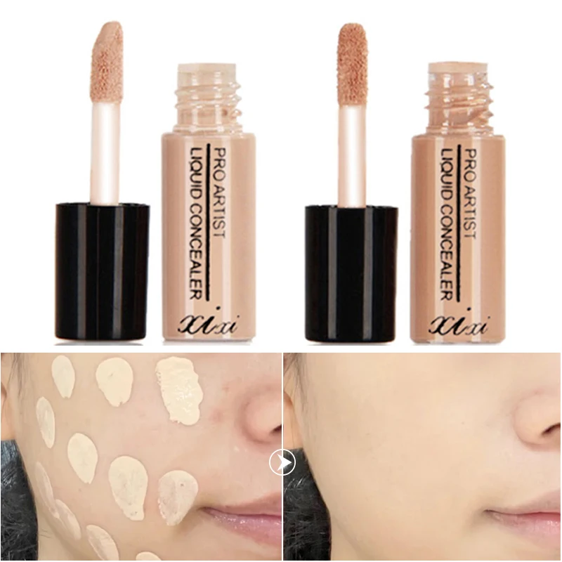 

1pc Mini Face Contour Makeup Concealer Waterproof Foundation Cover Dark Circle Blemish Spot Liquid Concealer Brighten Cosmetic