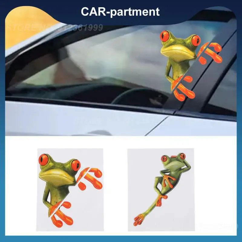 

Милая деталь, 3d Автомобильная стерео лягушка, универсальная настенная наклейка, забавная Автомобильная наклейка для стайлинга, автомобиль...