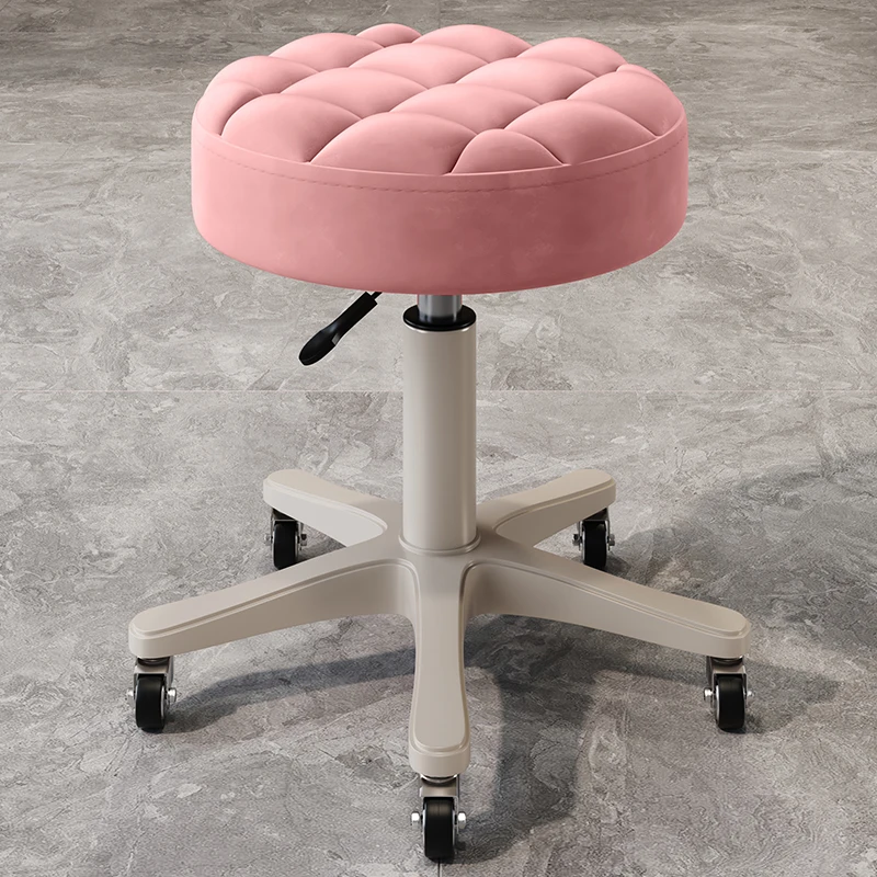 

Living Room Chairs Round Elegant European Gaming Bar Pouf Ottoman Entrance Designer Taburetes De Bar Living Room Furniture