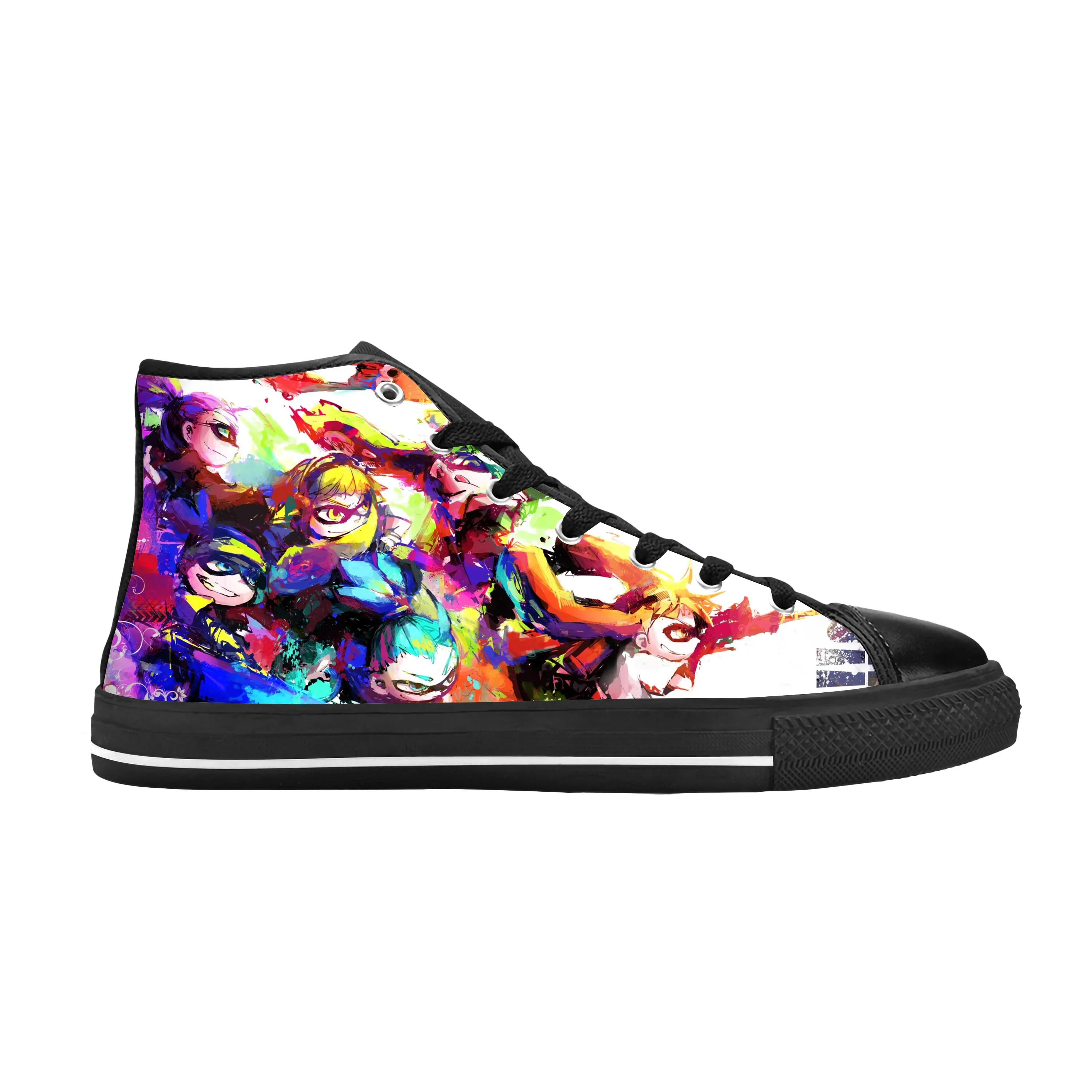 

Splatoons Japanese Game Anime Cartoon Manga Comic Casual Cloth Shoes High Top Comfortable Breathable 3D Print Men Women Sneakers
