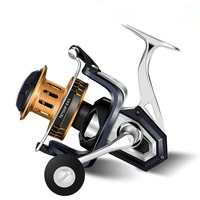lightway full metal spinning wheel left and right hand interchangeable fishing gear 6 114 11 speed ratio fishing reel golden