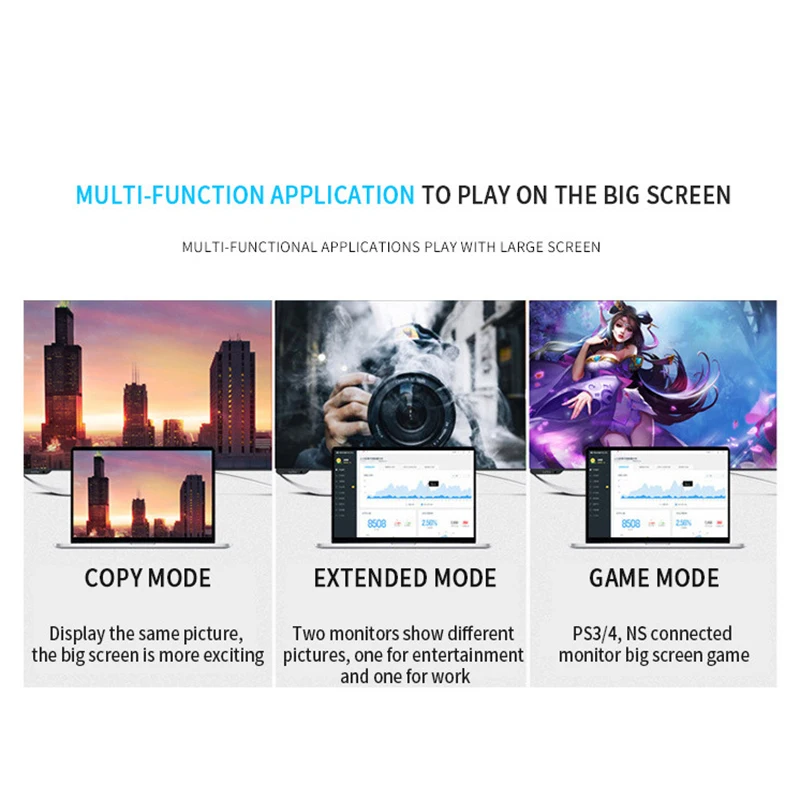 HDMI штекер-гнездо VGA компьютерный проигрыватель рекламная телеприставка к