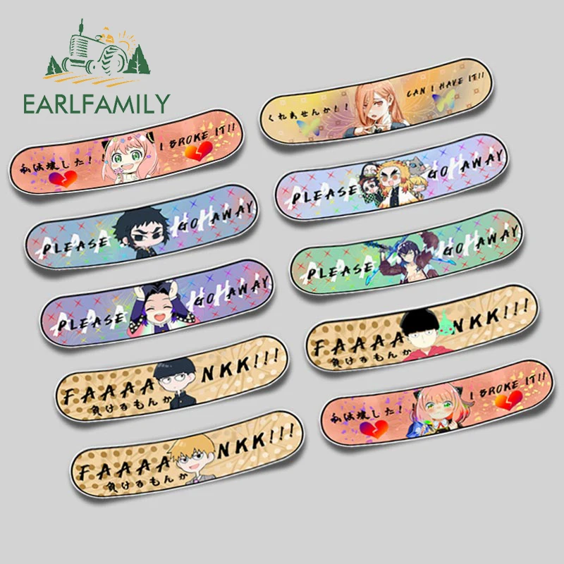EARLFAMILY 13 см для мобильного психоприема 100 наклейки на автомобиль аниме водонепроницаемые забавные наклейки на ноутбук устойчивые к царапинам солнцезащитные наклейки для жилых людей