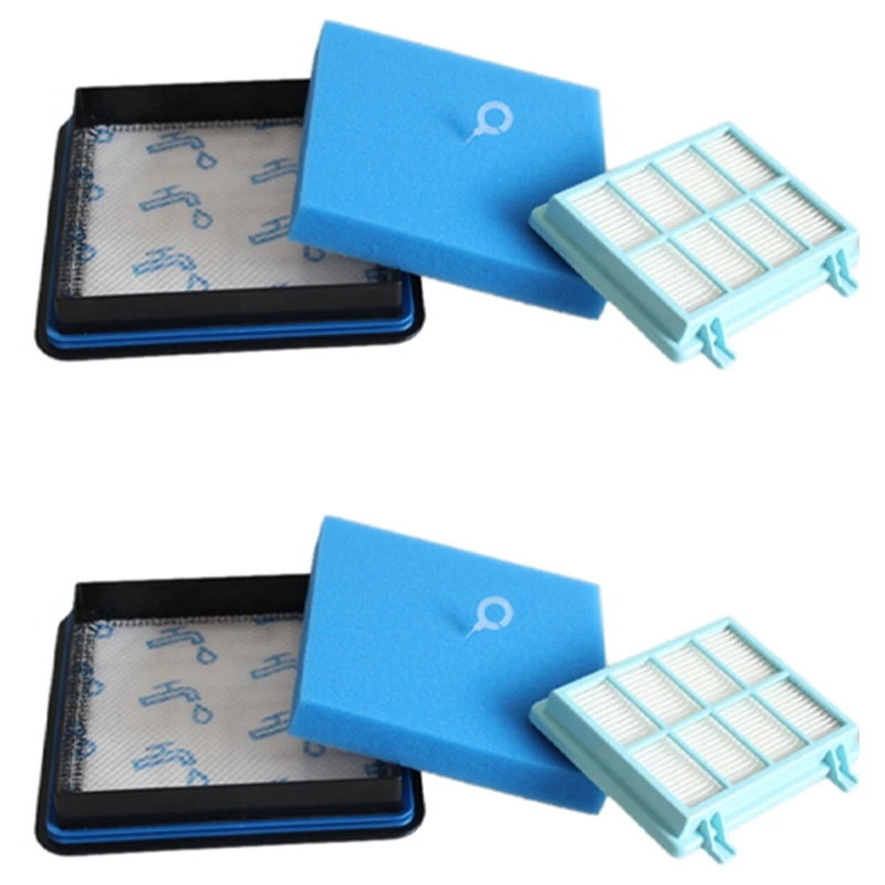 

2X Washable Motor Foam Filter Kit For Power Pro Compact FC9331/09 FC9332/09 FC8010/01 Vacuum Cleaner Parts