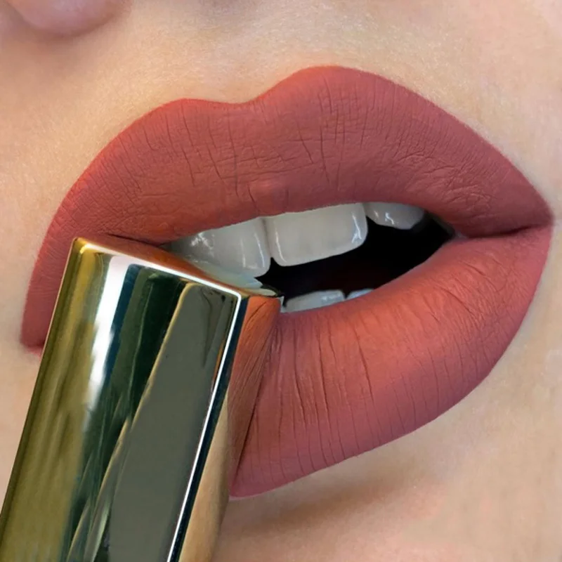 

12 Colors Waterproof Lipstick Velvety Long Lasting Nonstick Cup Not Fade Makeup Cosmetic for Women Lipsticks Velvety Make Up