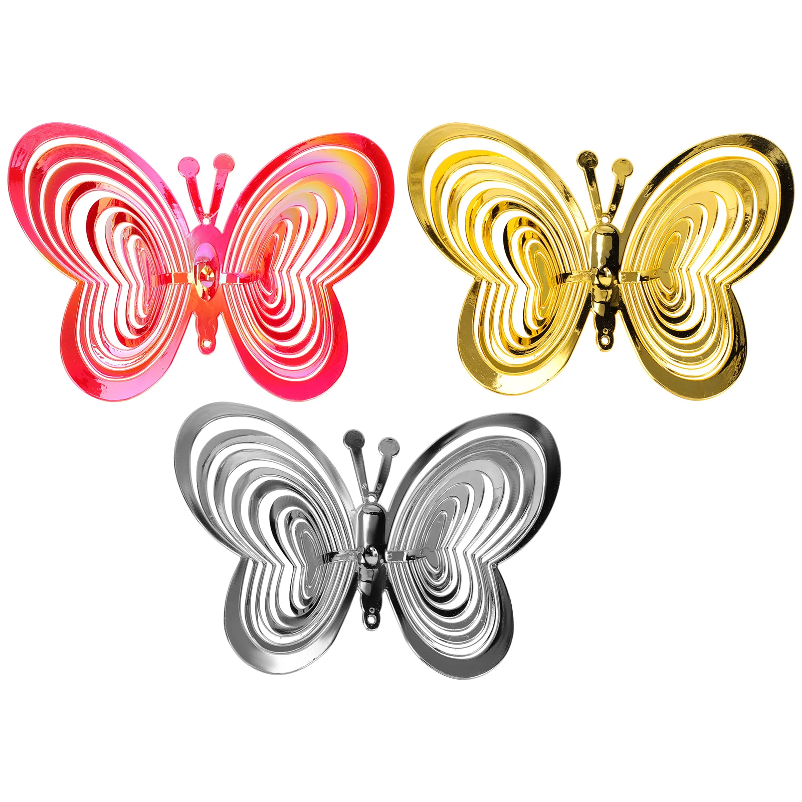 

3Pcs Bird Repeller Bird Deterrent Tool Butterfly-Shape Windmill Repeller