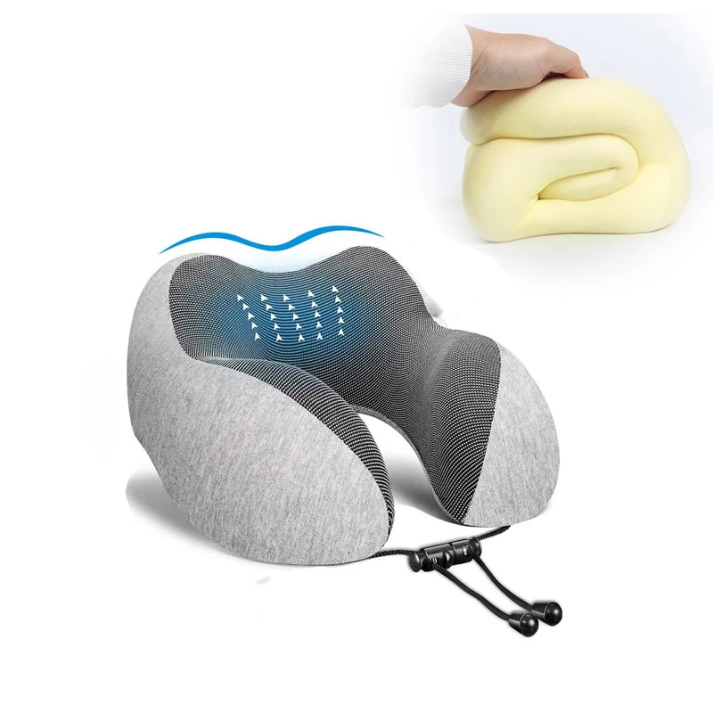 

1Pc U-Shaped Memory Foam Neck Pillow Soft Travel Massage Neck Pillow Sleep Plane Pillow Cervical Spine Health Care Bedding