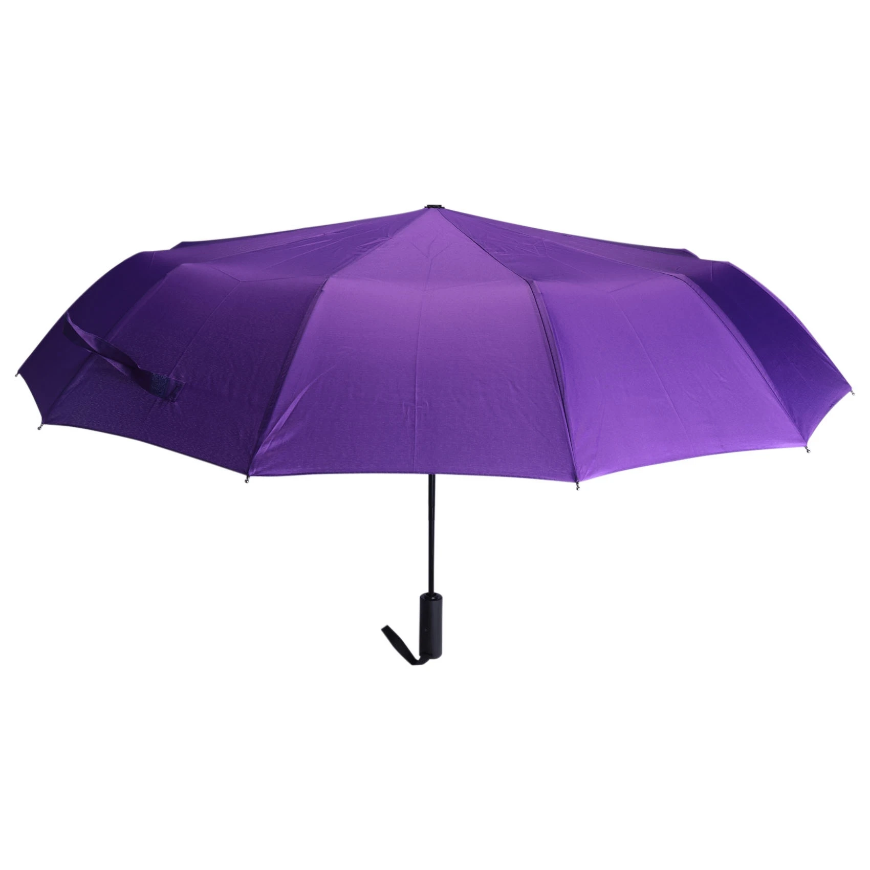 

Портативный складной зонт с 12 ребрами, ветрозащитные компактные дорожные зонты с автоматическим открыванием/закрыванием дождя для мужчин и женщин, фиолетовый