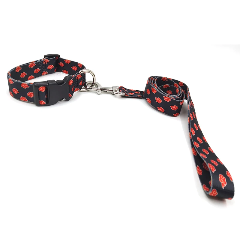 

Cute Print Dog Collar and Leash Set for Small Medium Large Dogs Adjustable Puppy Cat Walking Collars Pet Supplies Accessories