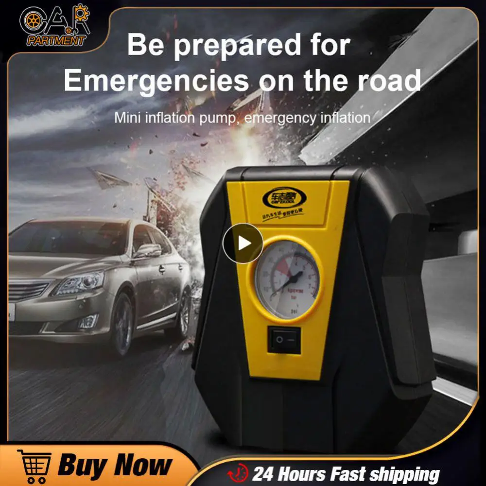 

Portable Automobile Air Compressor Electric Emergency Tire 12v Mini Tire Inflation Pump Car Accessories Universal Car Air Pump