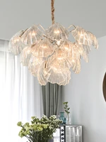 nordic light luxury living room chandelier modern simple personality room dining room art lamp creative shell bedroom lampcd