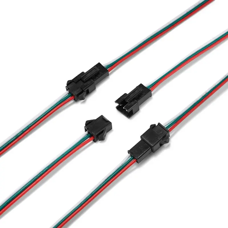 

2/3/4/5/6pin SM JST электрические провода 20awg Мужской и Женский DC адаптер питания Соединительный шнур кабель для светодиодных лент светильник