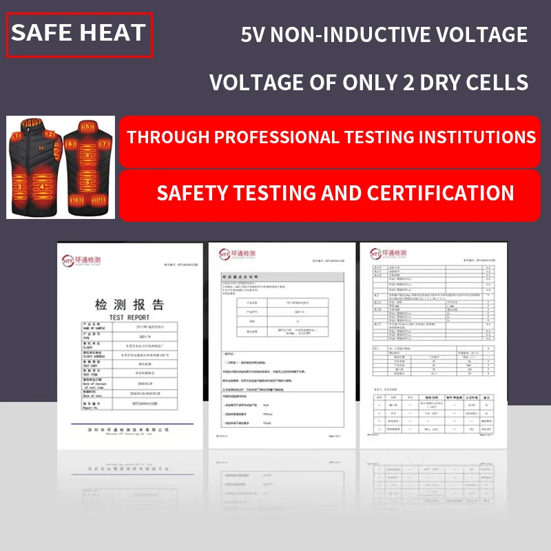 Мужская осенне-зимняя хлопковая жилетка с умным подогревом жилет инфракрасным